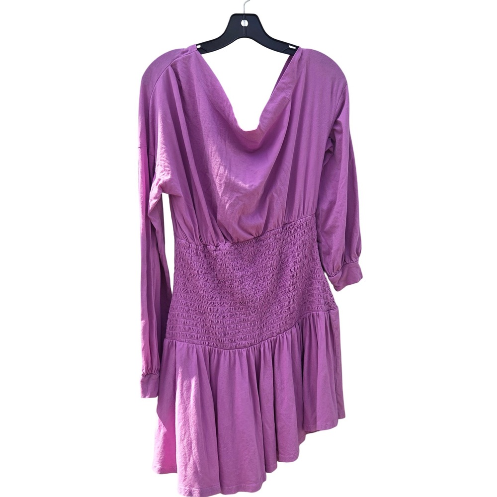Free People est Scorching Hot Long Sleeve Mini Dress Boho Stretch Shoulder Large
